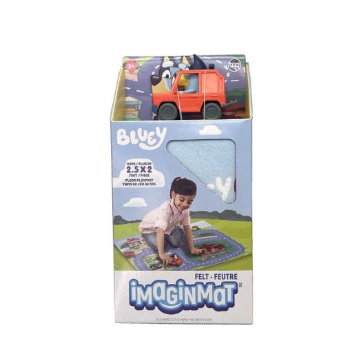 Bluey Imaginmat Playset with Vehicle