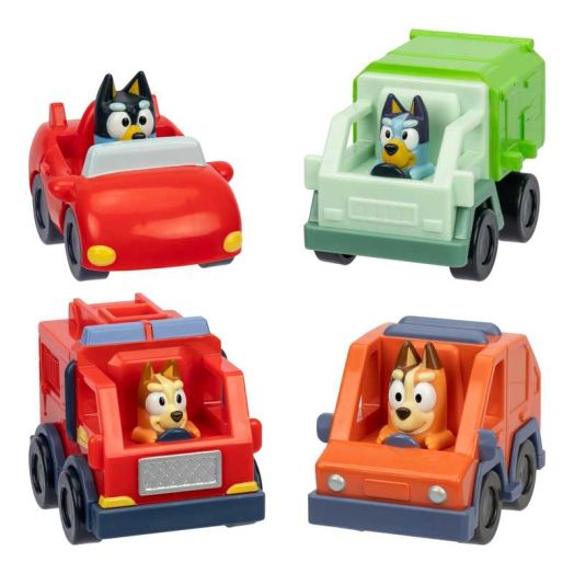 Bluey Mini Racers, The Most Popular Bluey Vehicles, Toys for Kids 3-6 Years, Styles May Vary
