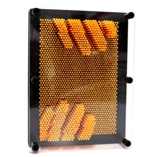 PlayWorld Board No More! 3D Pin Art Impression Board - Orange