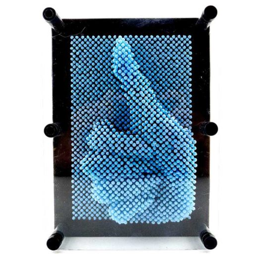 PlayWorld Board No More! 3D Pin Art Impression Board Light Blue