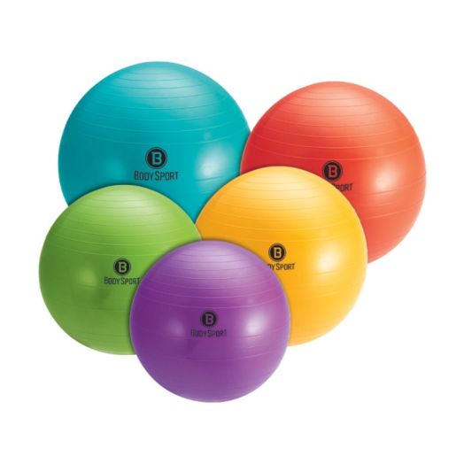 Body Sport Exercise Fitness Ball, 65 cm Anti-Burst Yellow