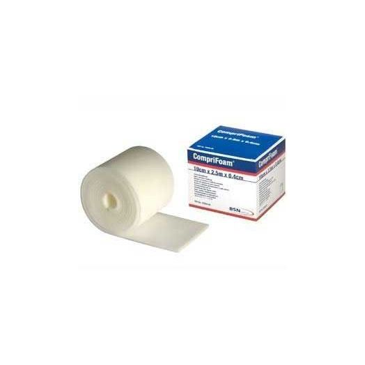 BSN Medical CompriFoam Open Cell Foam Bandage, 10 cm x 2.5 m White