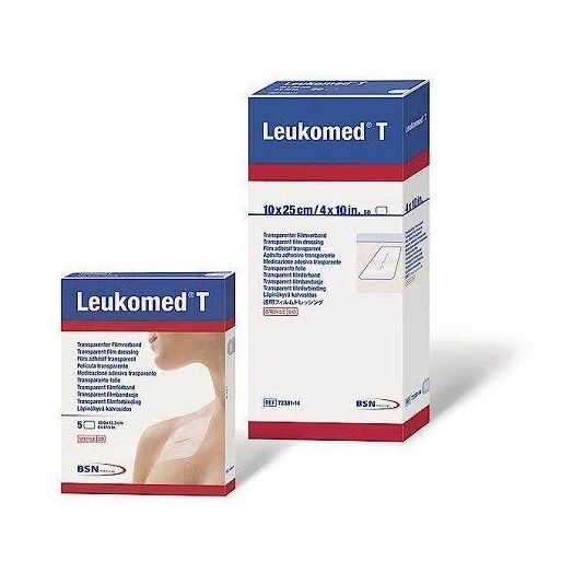 BSN Medical Leukomed T Transparent Sterile Film Dressing, 4 x 4-3/4 Inch Box of 50
