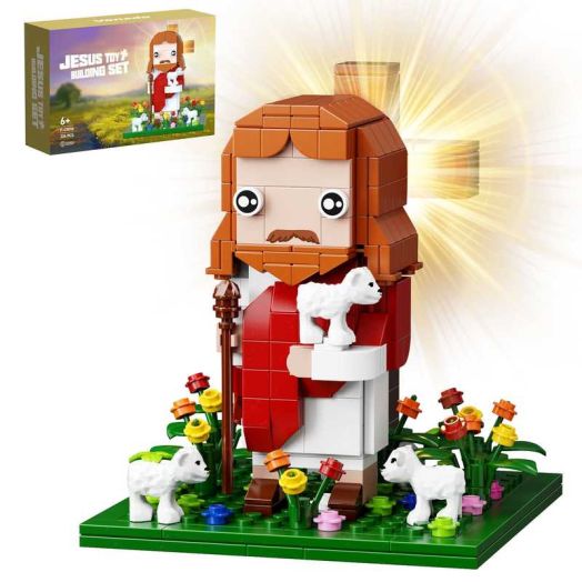 Jesus Building Block Sets Little Jesus Christ Toy Figures Christianity Decor Easter Christmas Christian Gifts for Women Men Kids Age 6+ (324 Pcs)