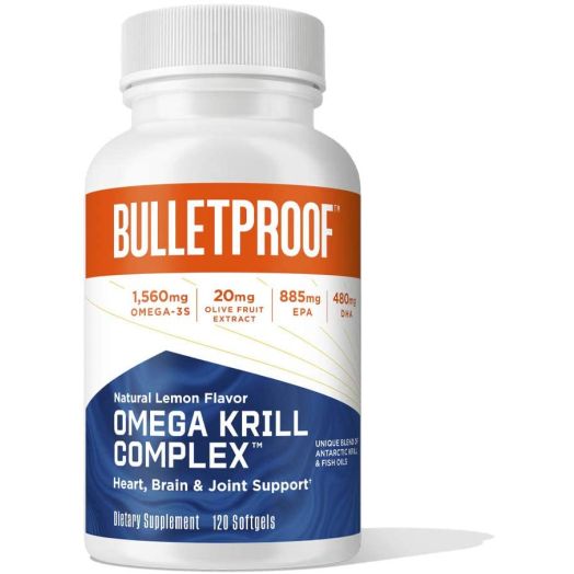 Bulletproof Omega Krill Complex, Triple Strength EPA DHA GLA Astaxanthin 1560mg