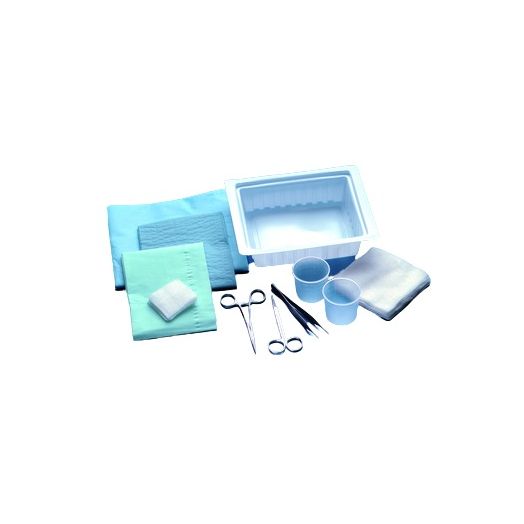 Busse Hospital Disposables Sterile Suturing Tray, Floor-Grade Satin-Finished Instruments