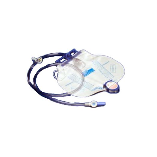 Cardinal Health Curity Dover Anti-Reflux Drainage Bag, 2000 mL 48 Inch Tubing