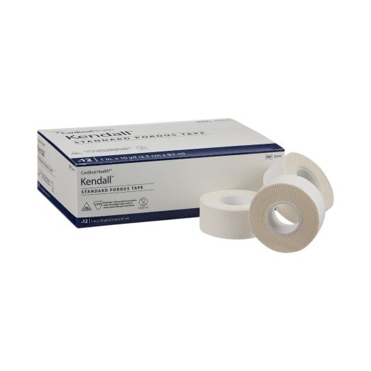 Cardinal Health Kendall Standard Porous Medical Tape, White 3 Inch x 10 Yard