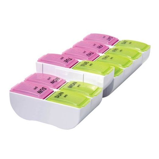 Carex Apex 7-Day AM/PM XL Detach N' Go Pill Organizer