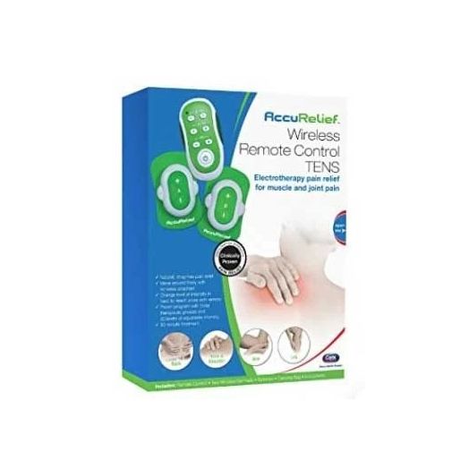 Carex AccuRelief Wireless Remote Control TENS Unit, 5-125 Hz