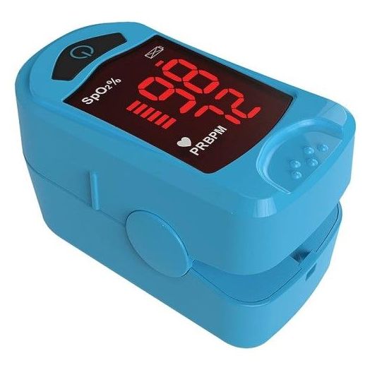Carex OTC Finger Pulse Oximeter, Blue