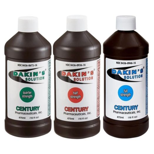 Century Pharmaceuticals Dakin's Solution Full Strength 0.50%, 16 oz Bottle