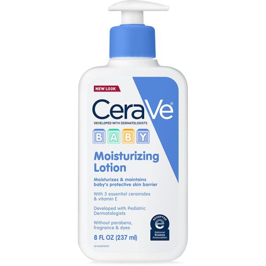 CeraVe Baby Lotion 8 Ounce Gentle Baby Skin Care with Hyaluronic Acid Paraben and Fragrance Free