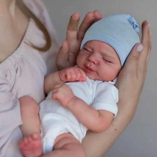 CHAREX Realistic Reborn Baby Dolls Boy - 18 inch Newborn Sleeping Baby Dolls with Weighted Soft Cloth Body Birthday Gift Toy for Age 3+