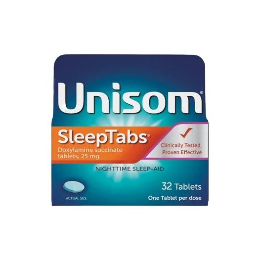 Chattem Unisom SleepTabs Nighttime Sleep-Aid, Doxylamine Succinate 32 ct