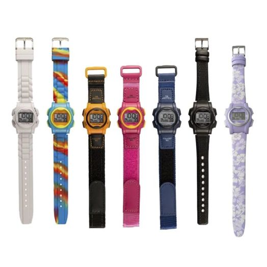 Circa Tempus VibraLITE MINI Vibrating Watch, Multicolor Silicone Band