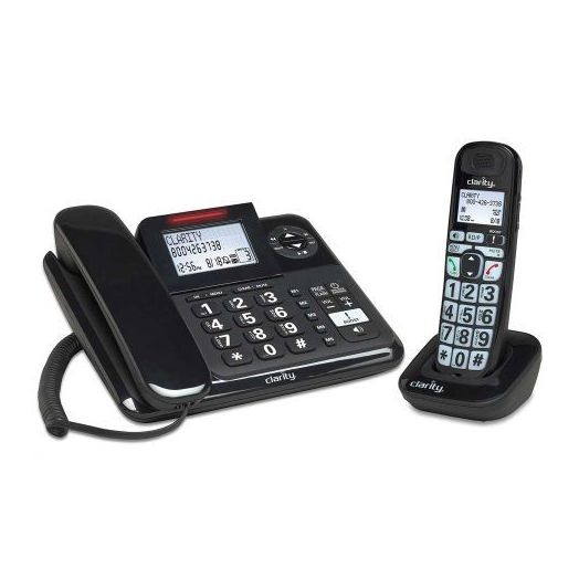 Clarity E814CC 40dB Amplified Corded/Cordless Combo, Digital Answering Machine