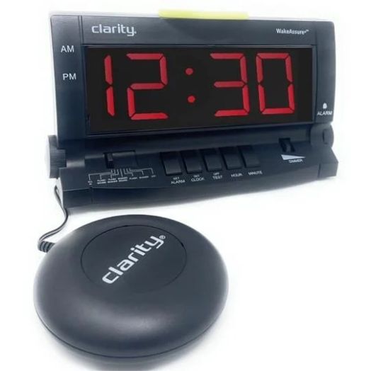 Clarity WakeAssure+ Extra Loud Vibrating Alarm Clock