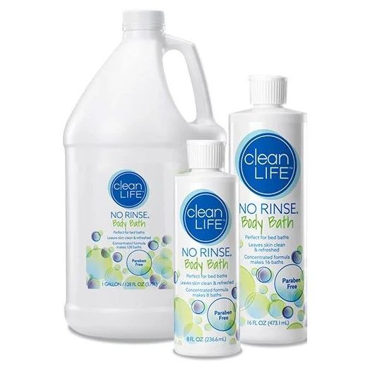 CleanLife No Rinse Body Bath with Odor Eliminator, 8 oz