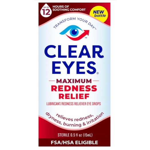Clear eyes Maximum Redness Relief Lubricant Eye Drops .05 oz | Clear eyes