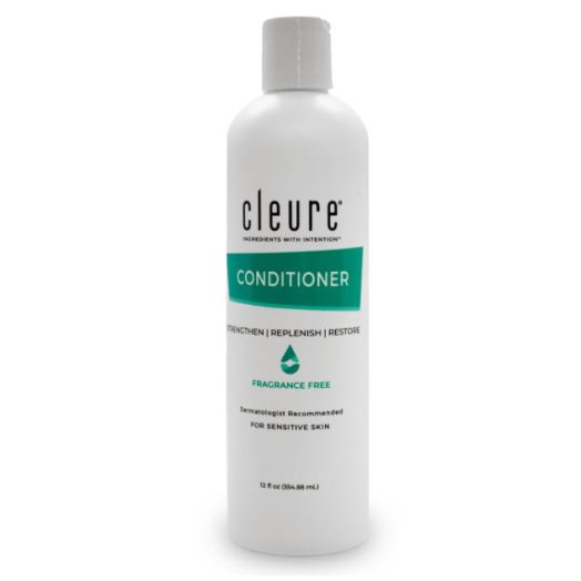 Cleure Unscented Hydrating Conditioner, Hypoallergenic, SLS & Paraben Free (12 Fl Oz)