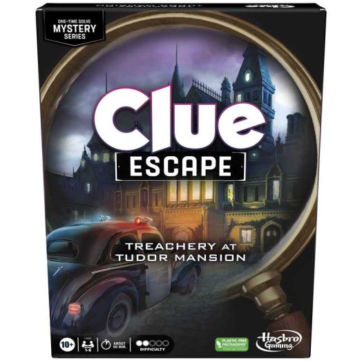Clue Board Game Treachery at Tudor Mansion, Escape Room Game, Cooperative Family Game