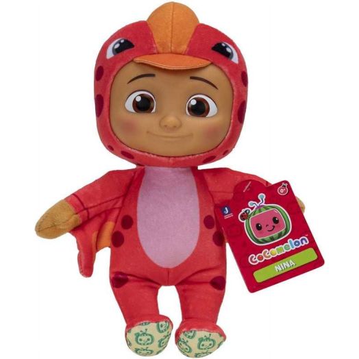 CoComelon 8 inch Dino Nina Little Plush - Dinosaur Themed - Toys for Preschoolers
