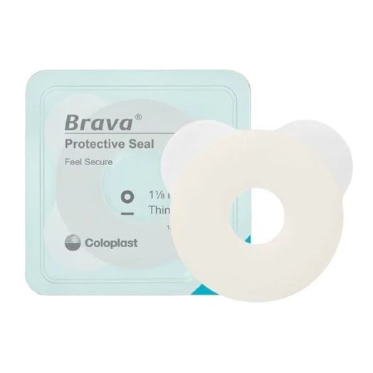Coloplast Brava Protective Stoma Seal, 1-1/8 Inch Stoma 2-1/4 Inch Adhesive Box of 10