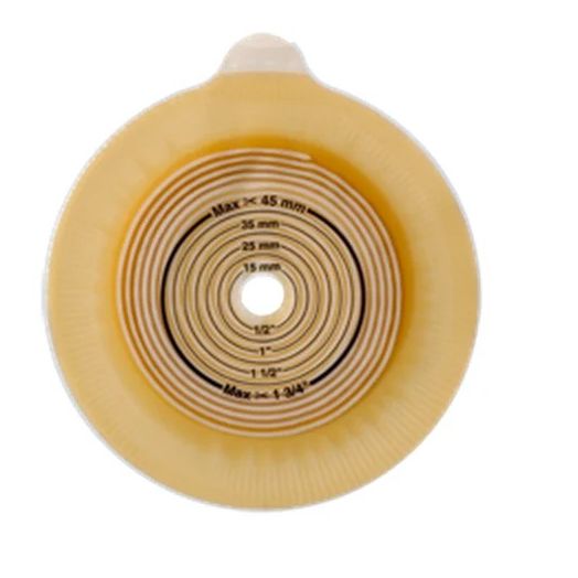 Coloplast Hollister New Image Flat FlexWear Skin Barrier with Tape Border, 1-3/4 Flange 7/8 Inch Opening Green