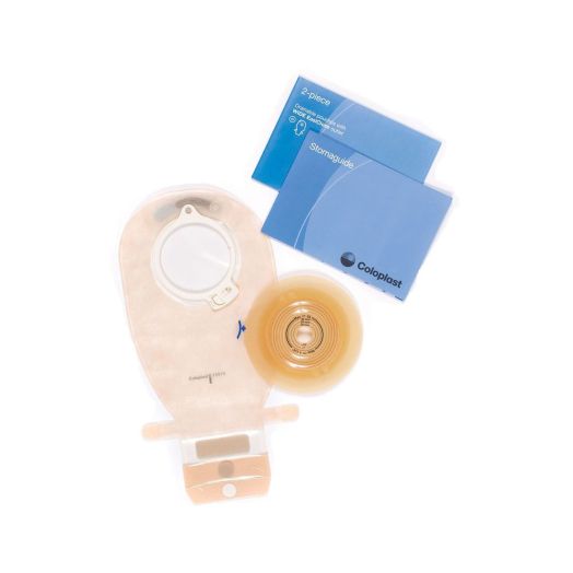 Coloplast Assura 2-Piece Single Use Kit, Cut-to-Fit 3/8-2-1/4 Inch Flat Transparent Box of 5