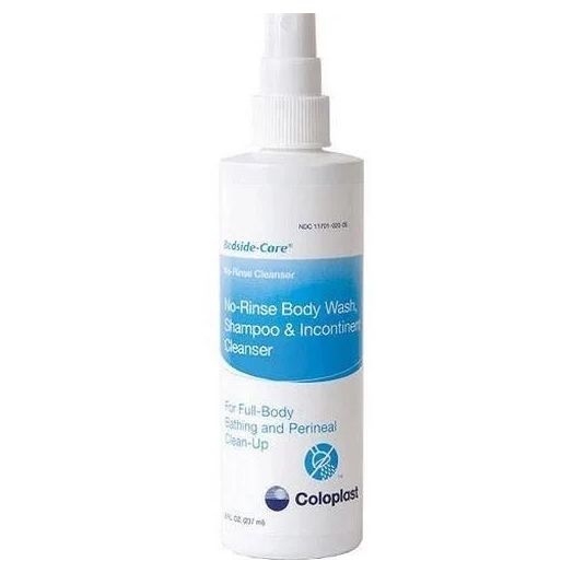 Coloplast Bedside-Care Sensitive Skin Rinse-Free Shampoo and Body Wash, 8.1 oz Unscented