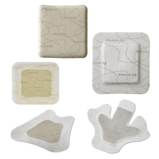 Coloplast Biatain Ag Non-Adhesive Silver Foam Dressing, 4 x 4 Inch Square