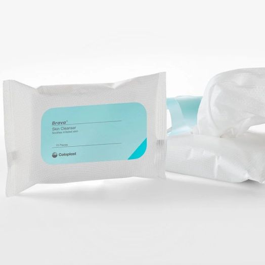 Coloplast Brava Skin Cleanser Wipes, Unscented