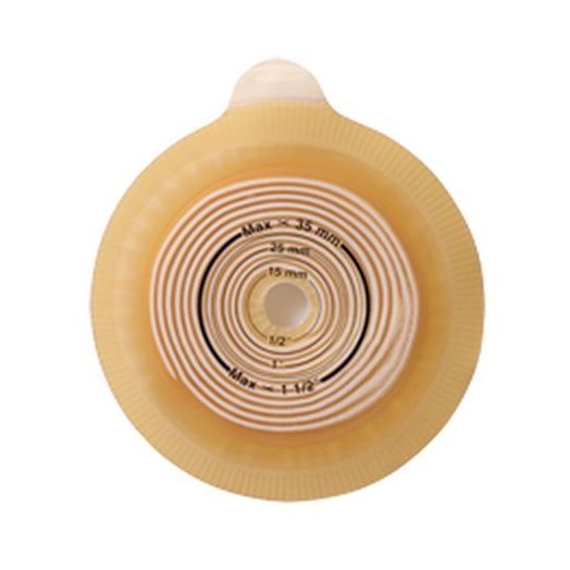 Coloplast Assura Pediatric 2-Piece Skin Barrier, Flat Cut-to-Fit Green Coupling Box of 5