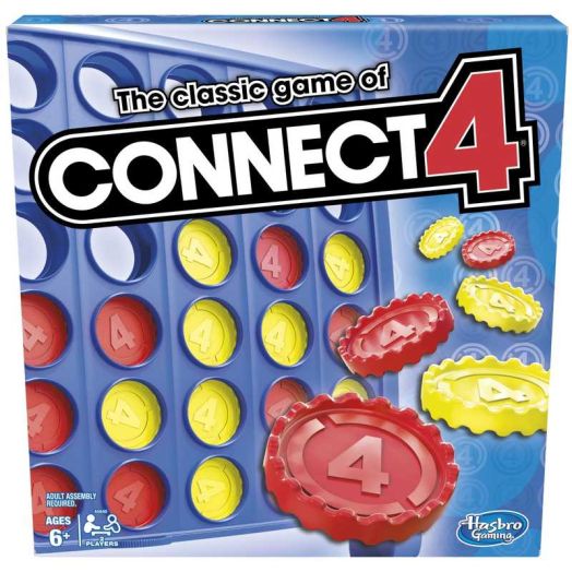 Connect 4 Classic Grid Game, 4 in a Row Game for Kids, 2 Player Strategy for Kids Ages 6 and up, Easter Gifts for Boys and Girls