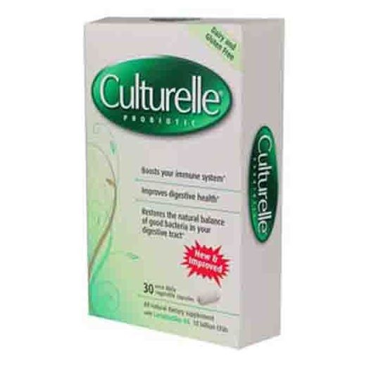 Culturelle Digestive Daily Probiotic Supplement Capsules, Pack of 30
