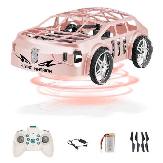 RC Drone Car Mini RC Drone & Flying Car, Remote Control Quadcopter with One Key Take Off/Landing, LED Lights, Easy to Fly Toy Drones for Kids 8-12