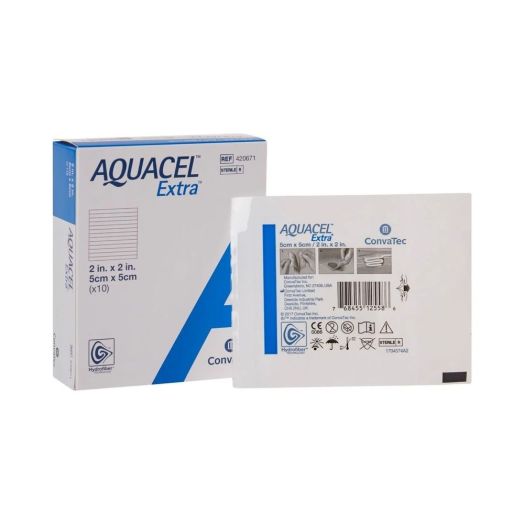 ConvaTec AQUACEL EXTRA Hydrofiber Dressing, 6 x 6 Inch