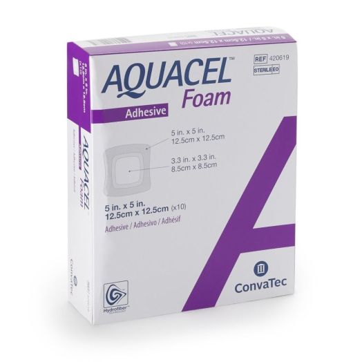 ConvaTec AQUACEL® Foam Adhesive Sacral Dressing, 8 x 7 Inch