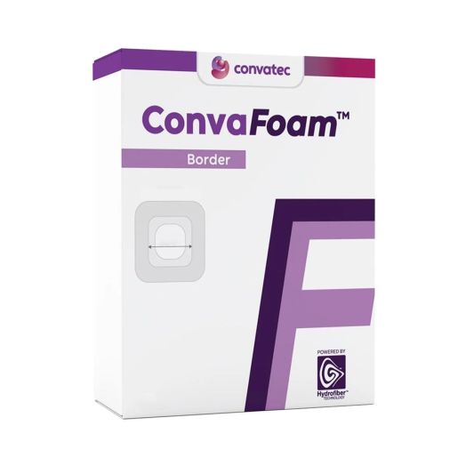 ConvaTec ConvaFoam™ Border Adhesive Silicone Hydrofiber™ Foam Dressing, 3 x 3 Inch