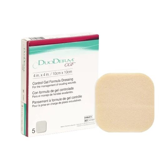 ConvaTec DuoDERM CGF Sterile Hydrocolloid Dressing, Square 6 x 6 Inch