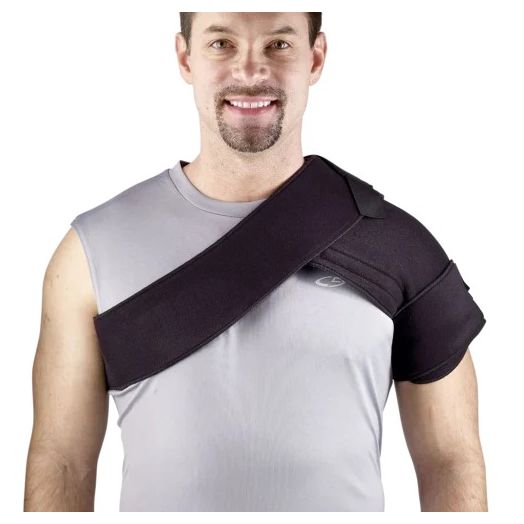 Coreflex Cryotherm Cold and Hot Compression Shoulder Wrap, 4 Gel Packs