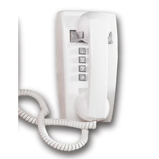 Cortelco ITT-2554-V Traditional Mini-Wall Phone, White