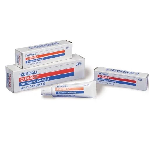 Covidien Kendall Curafil Amorphous Hydrogel Wound Dressing Gel, 3 Ounce Squeeze Tube