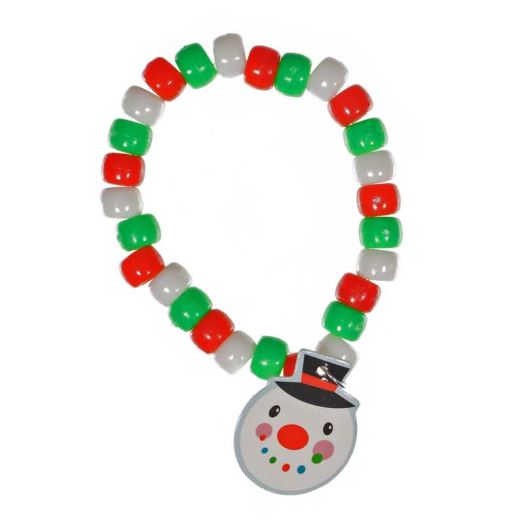 Craft County Beaded Christmas Charm Bracelet Kits - Choose from Two Holiday Designs - DIY Craft Kits make 12 Bracelets for Friends & Family - Ideal for Kids Ages 3 to 99