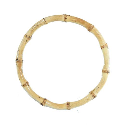 Craft County Natural Crafting Bamboo Rings - Multiple Size Diameters To Choose From - Ideal for Macrame, Jewelry Making, Dreamcatchers, and Much More!