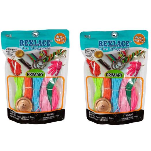 Pepperell Rexlace Cord 450 FT 2 Rings 6 lanyard Snaps EZ Gimper Beading line Kit