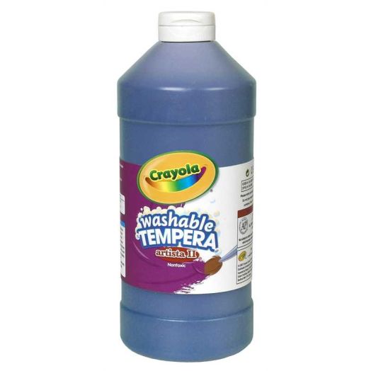 Crayola Artista Ii Washable Tempera Paint, 32 Oz, Blue