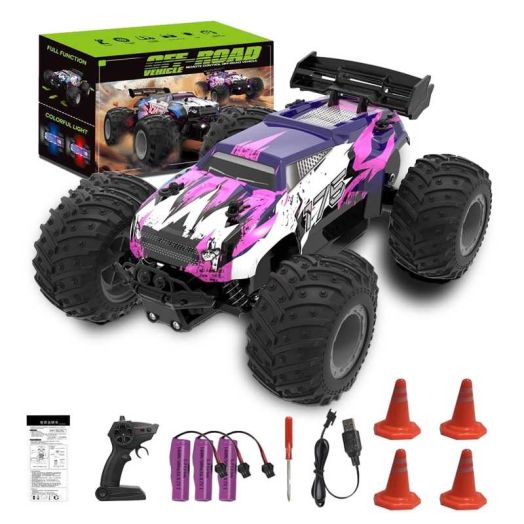 RC Truck Remote Control Car All Terrain with 3pcs Rechargeable Battery off Road Racing RC Vehicle Truck