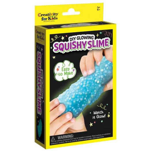 Creativity for Kids DIY Glowing Squishy Slime Kit | Hands-On STEM & Sensory Activity | Easter Basket Filler (Ages 6+)